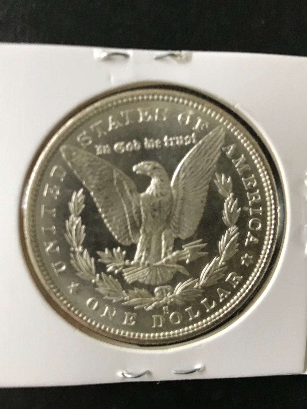 1880 S Morgan Silver Dollar 90% Silver San Fran Mint Unc Full Strike Semi-Proof - Picture 5 of 5